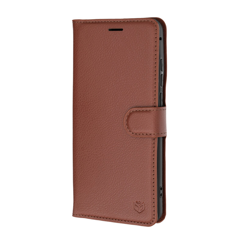 Husa Motorola Edge 70 Fusion Techsuit Leather Folio, maro