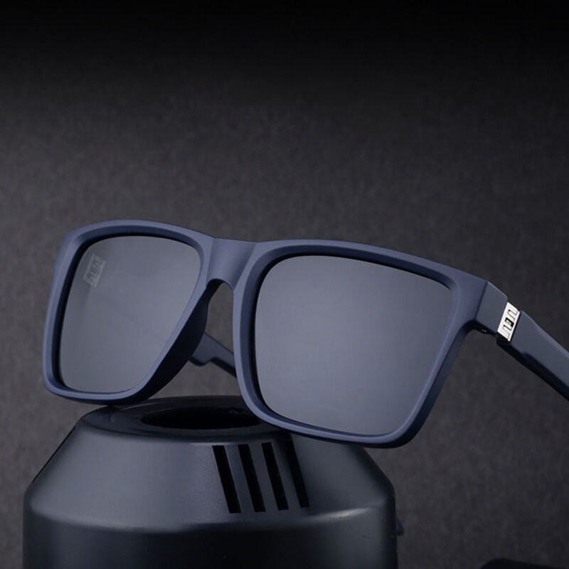 Ochelari polarizati barbatesti, forma patrata Techsuit 8506, maro mat