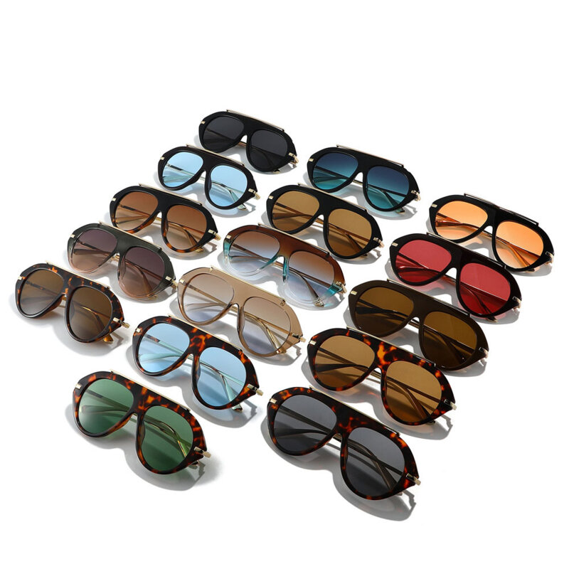 Ochelari de soare premium, retro-chic Techsuit 8092, negru/oranj