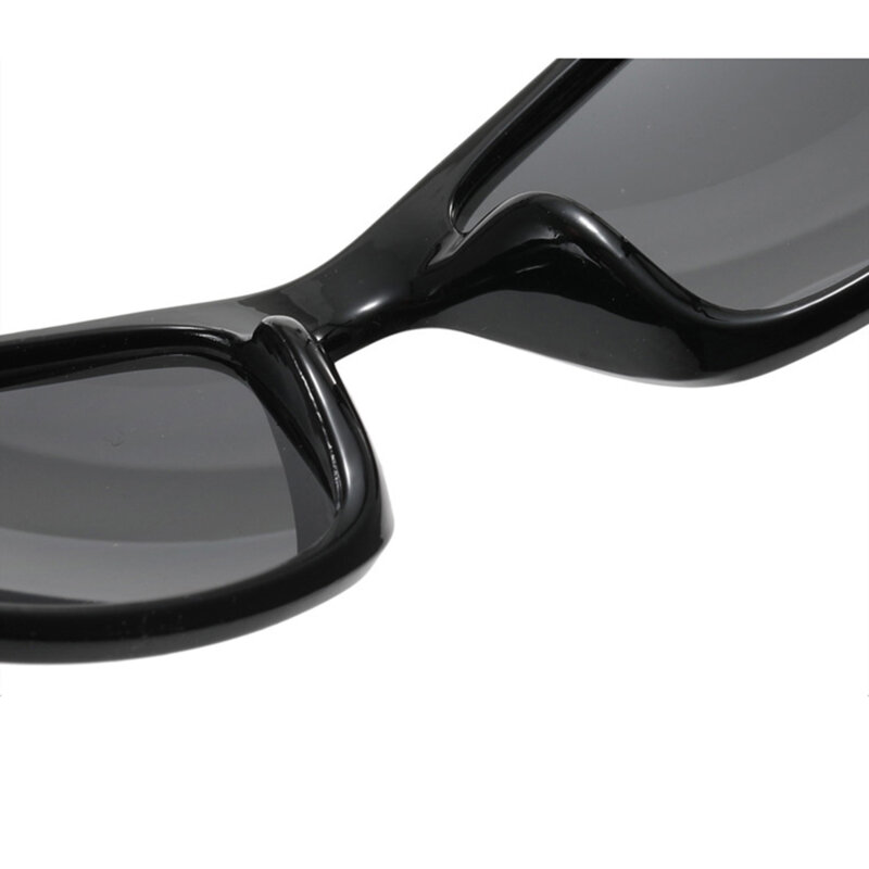 Ochelari de soare rectangulari sport Techsuit 9937, albastru, galben