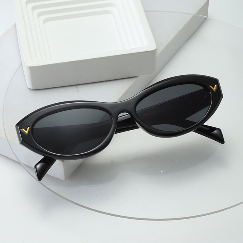 Ochelari de dama ovali, rama micro Techsuit 77115, negru