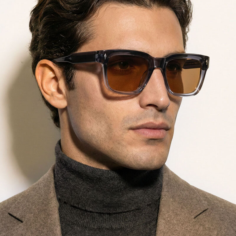 Ochelari polarizati flat-top, de barbati Techsuit 31246, print/bleu