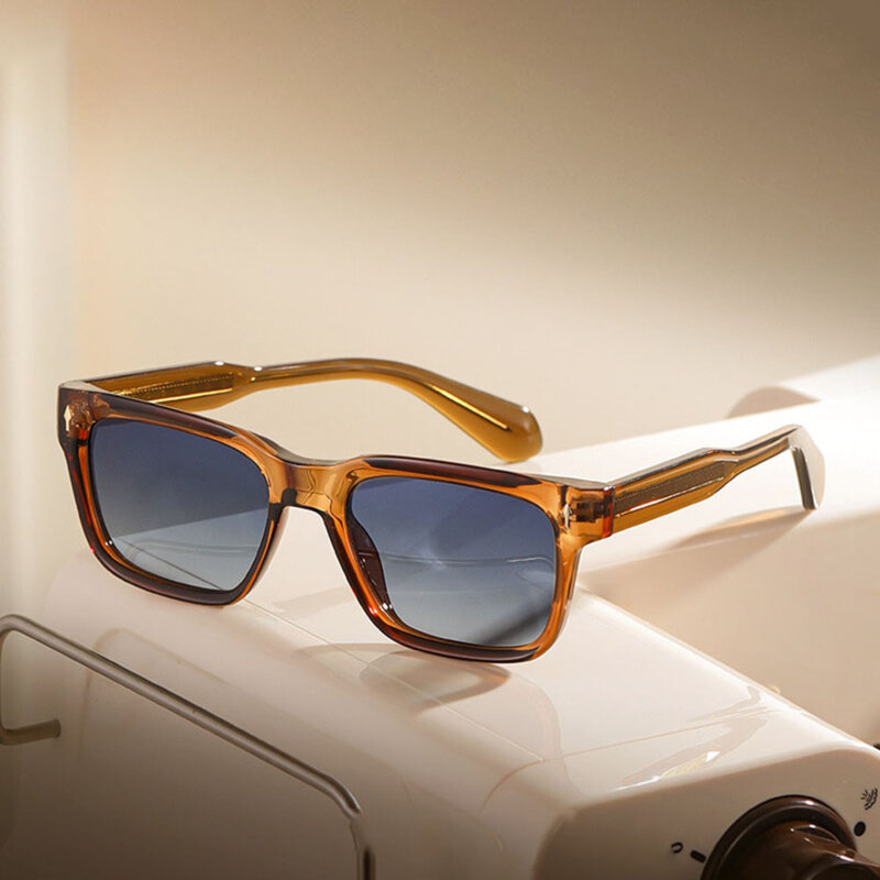 Ochelari polarizati flat-top, de barbati Techsuit 31246, print/bleu