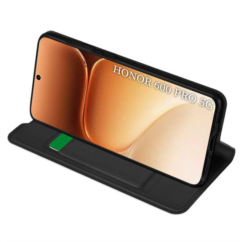 Husa Honor 600 Pro Techsuit Magskin Book, negru