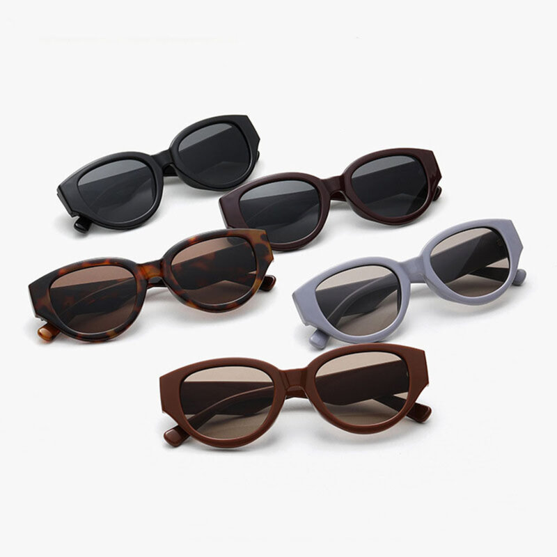 Ochelari de dama ovali, rama retro Techsuit 17002, negru