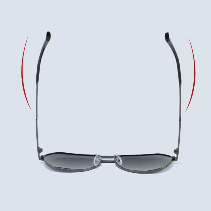 Ochelari premium polarizati aviator, unisex Techsuit 8622, gri-inchis