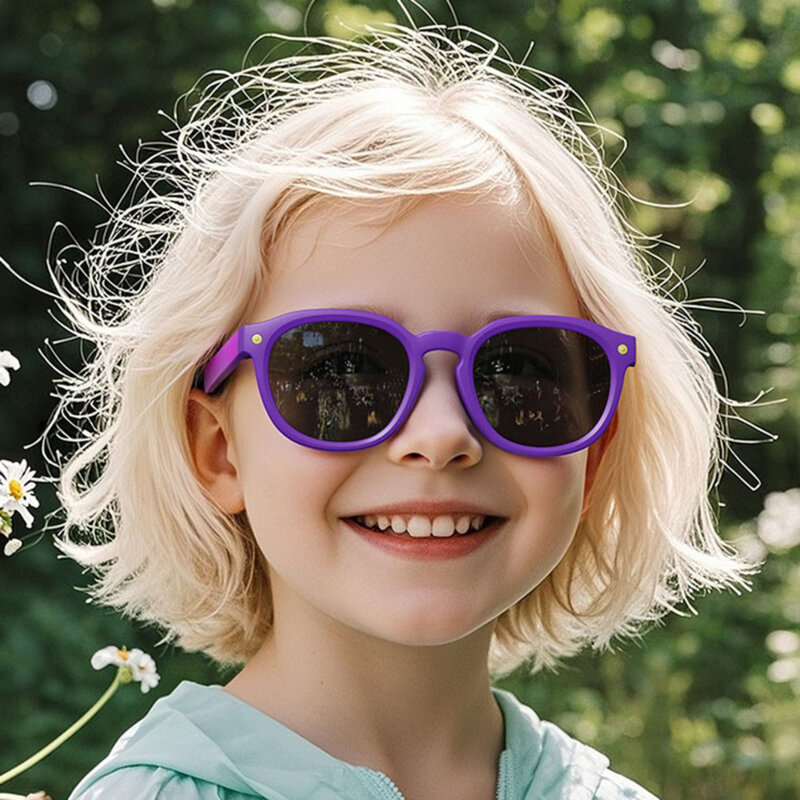 Ochelari de soare pentru copii Techsuit 616, albastru/galben