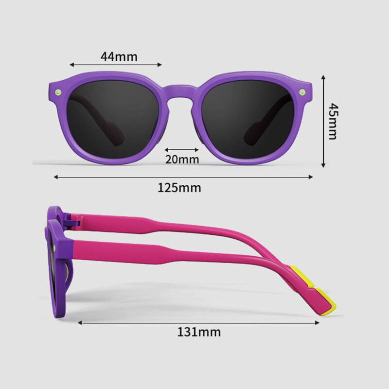 Ochelari de soare pentru copii Techsuit 616, albastru/galben