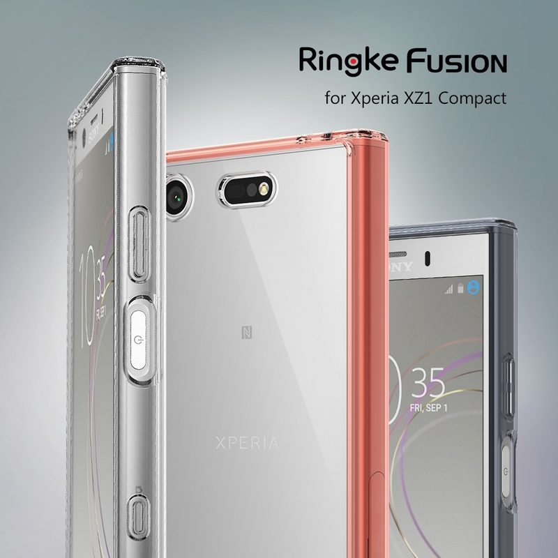 Husa Sony Xperia XZ1 Compact Ringke Fusion - Rose Gold