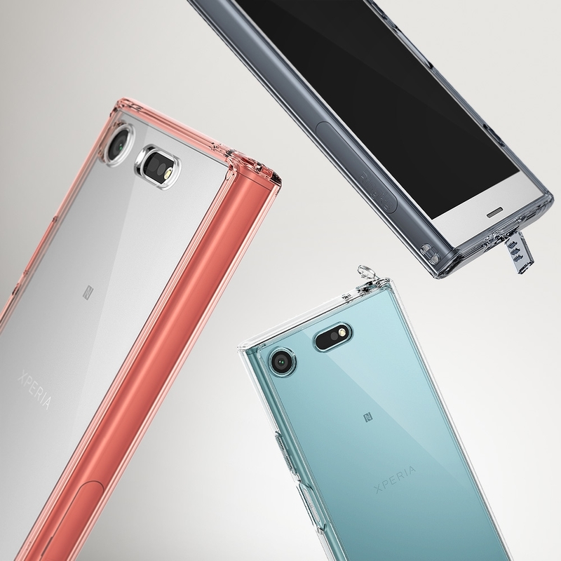 Husa Sony Xperia XZ1 Compact Ringke Fusion - Rose Gold