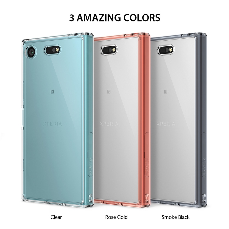 Husa Sony Xperia XZ1 Compact Ringke Fusion - Rose Gold