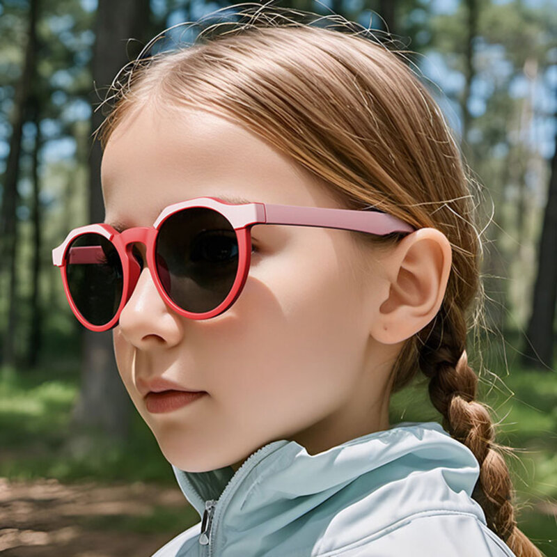 Ochelari de soare pentru copii Techsuit 601, oranj/gri