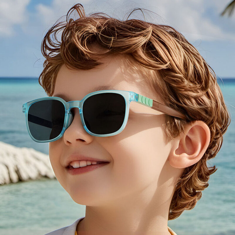 Ochelari de soare pentru copii Techsuit 9694, bleu-multicolor