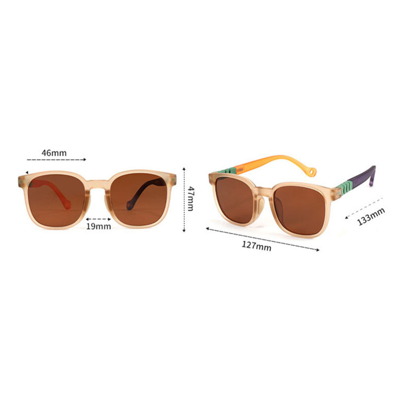 Ochelari de soare pentru copii Techsuit 9694, bleu-multicolor
