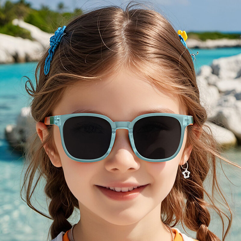 Ochelari de soare pentru copii Techsuit 9694, roz-multicolor