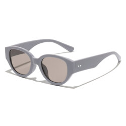 Ochelari de dama ovali, rama retro Techsuit 17002, gri/maro