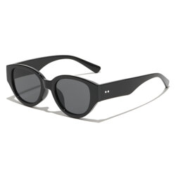 Ochelari de dama ovali, rama retro Techsuit 17002, negru