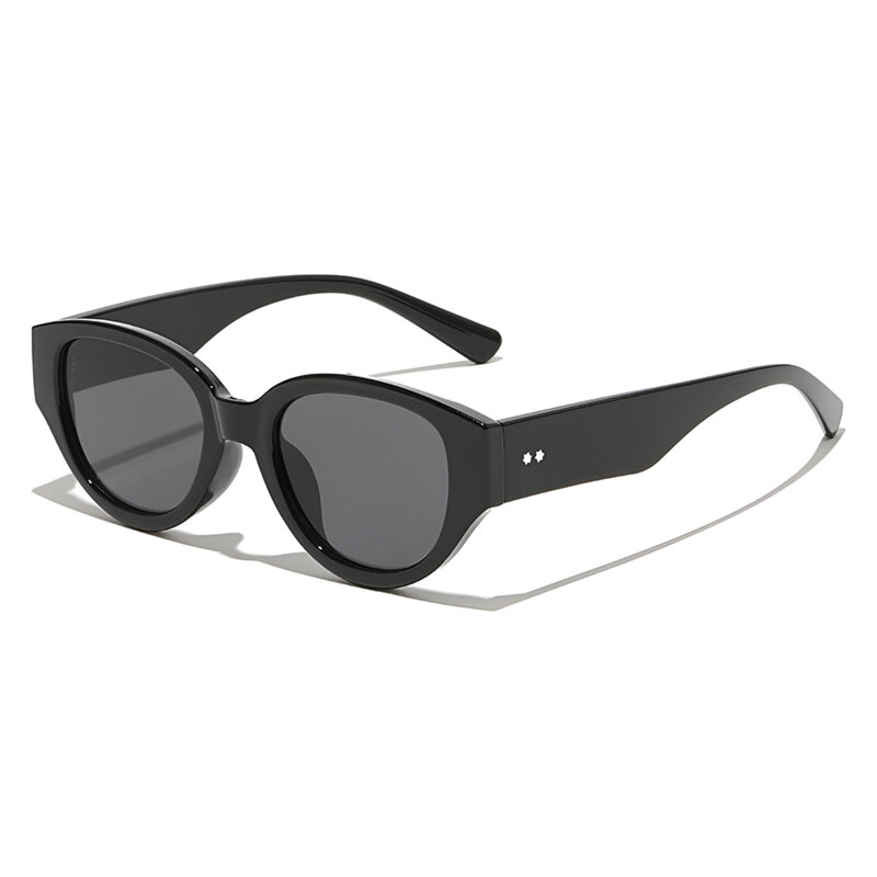 Ochelari de dama ovali, rama retro Techsuit 17002, negru