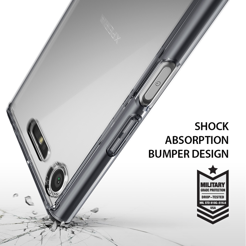 Husa Sony Xperia XZ1 Ringke Fusion - Smoke Black