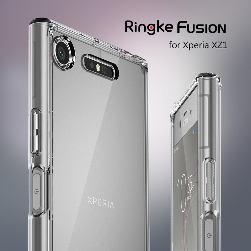 Husa Sony Xperia XZ1 Ringke Fusion - Smoke Black