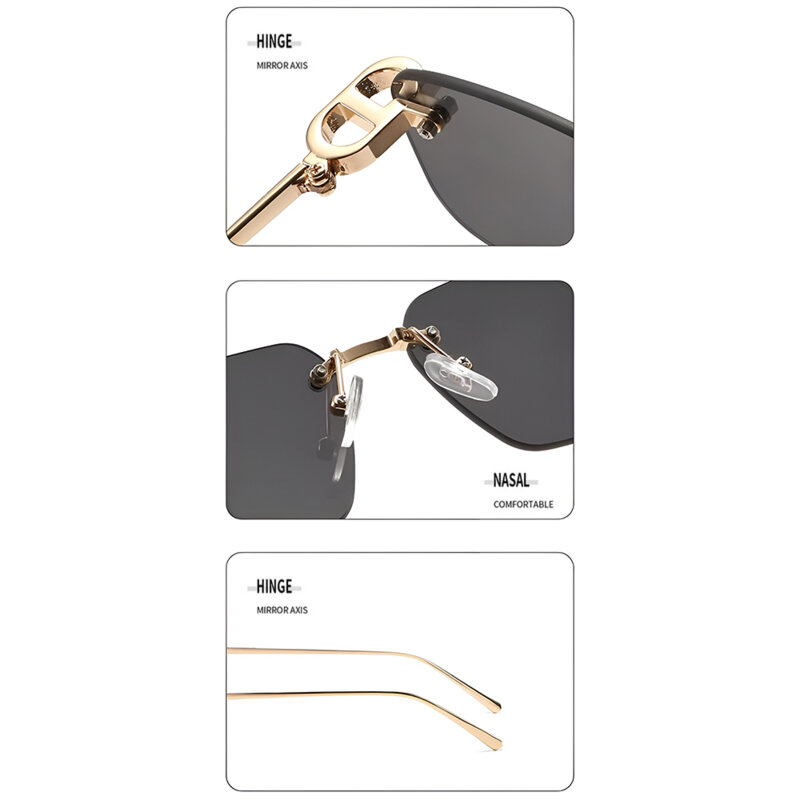Ochelari de soare premium fara rama Techsuit S098, Glacier