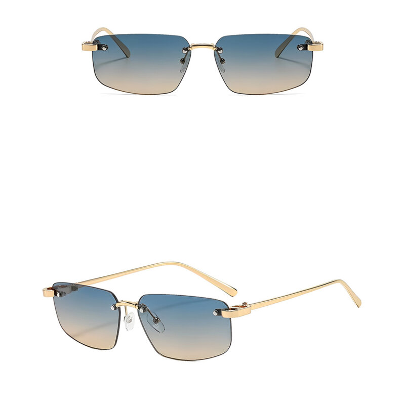 Ochelari de soare premium fara rama, unisex Techsuit S098, Lagoon