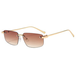 Ochelari de soare premium fara rama Techsuit S098, Cognac