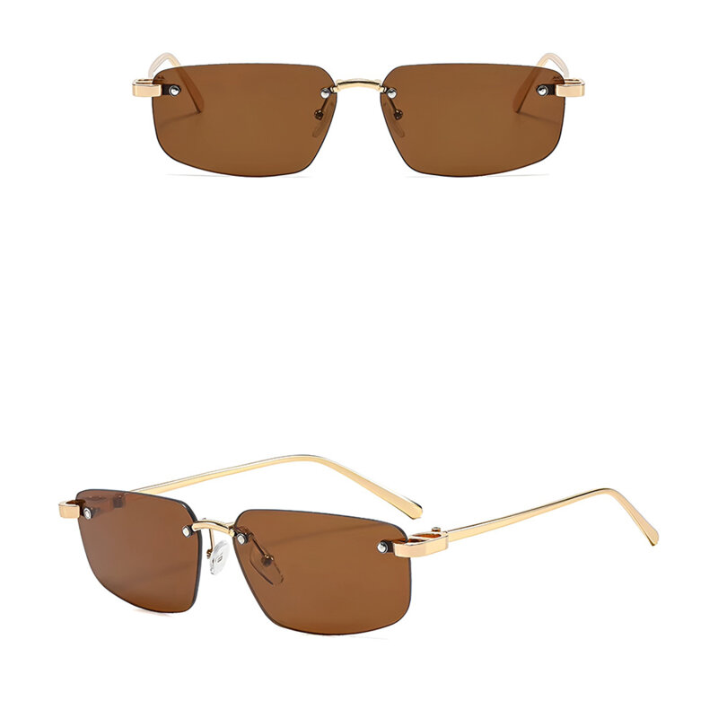 Ochelari de soare premium fara rama Techsuit S098, Toffee