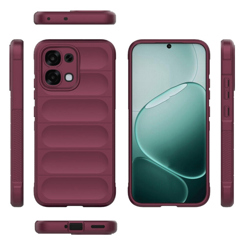 Husa Oppo A6 Pro 5G Techsuit Magic Shield, bordo