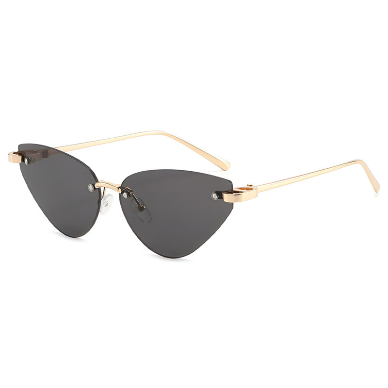 Ochelari de soare cat eye fara rama Techsuit S099, negru