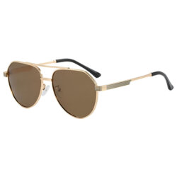 Ochelari premium polarizati aviator, unisex Techsuit 8622, auriu