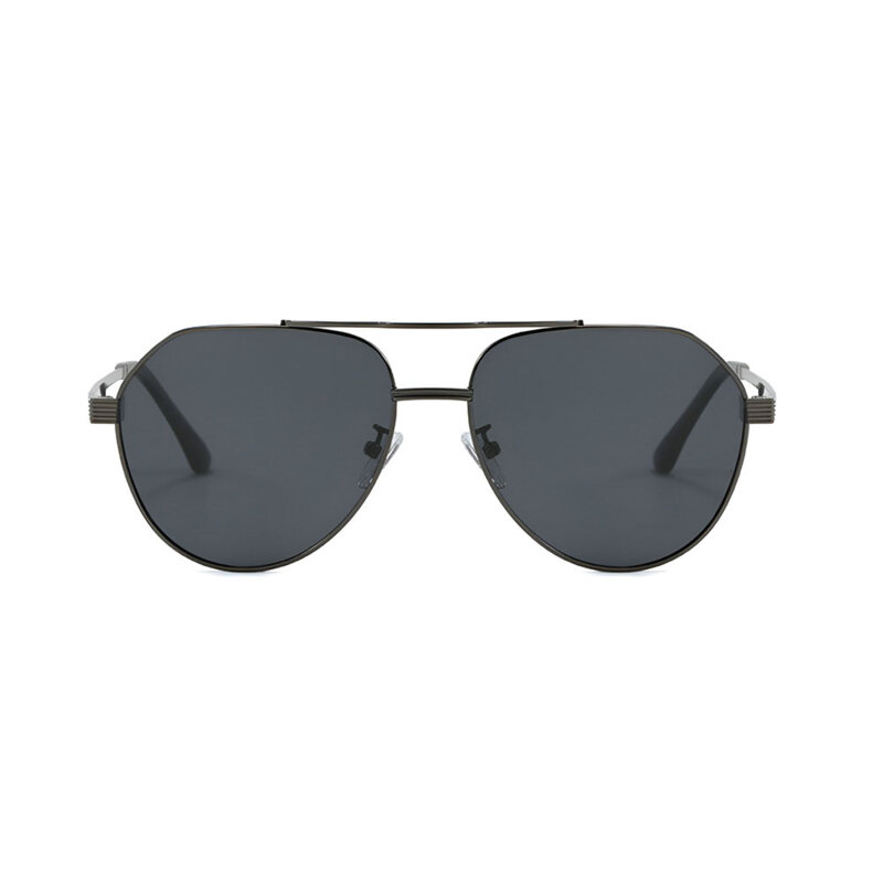 Ochelari premium polarizati aviator, unisex Techsuit 8622, gri-inchis