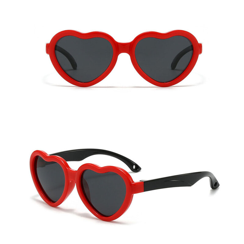 Ochelari de soare pentru copii Techsuit 23070, negru/rosu