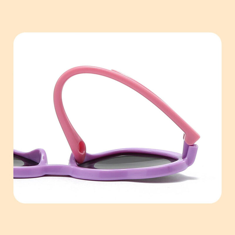 Ochelari de soare pentru copii Techsuit 23070, negru/rosu