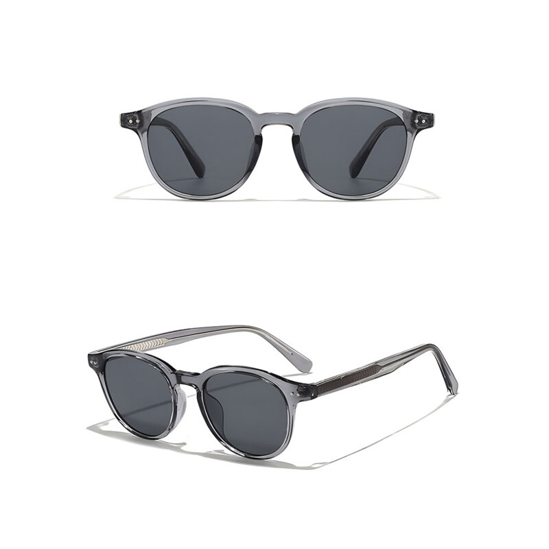 Ochelari de soare rotunzi, unisex Techsuit 99046, gri