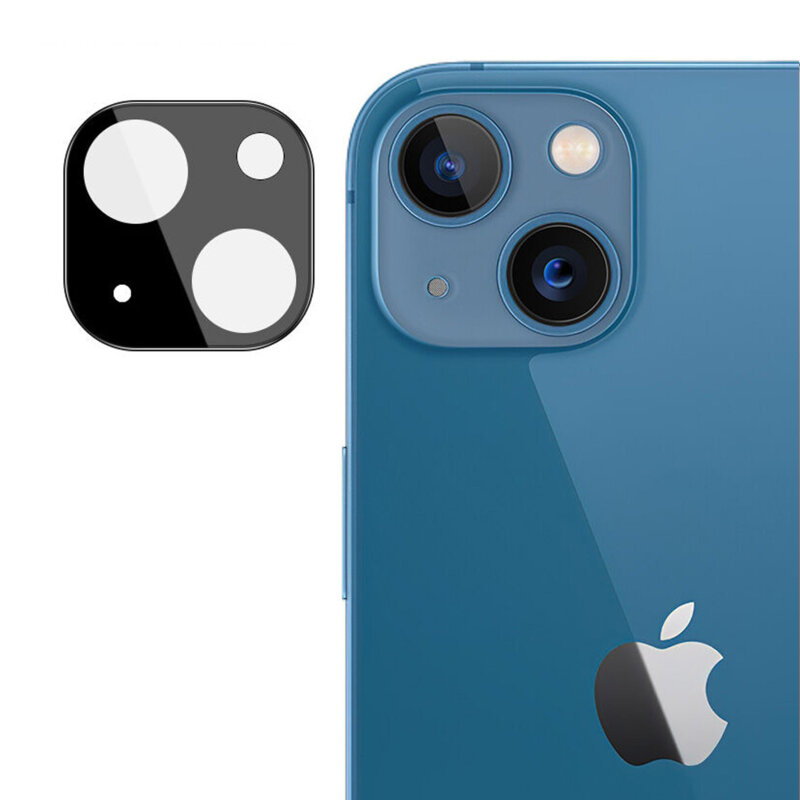 Folie camera iPhone 13 Techsuit Full Glass, negru