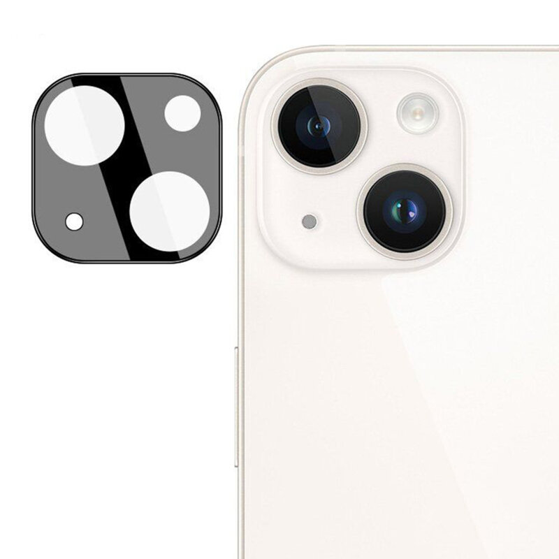 Folie camera iPhone 14 Techsuit Full Glass, negru