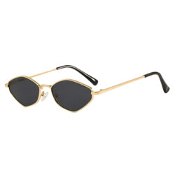 Ochelari de dama cu rama geometrica Techsuit 6206, auriu / negru