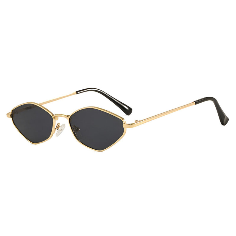 Ochelari de dama cu rama geometrica Techsuit 6206, auriu / negru