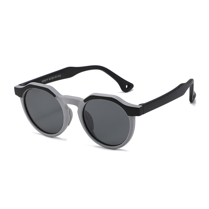 Ochelari de soare pentru copii Techsuit 601, negru/gri