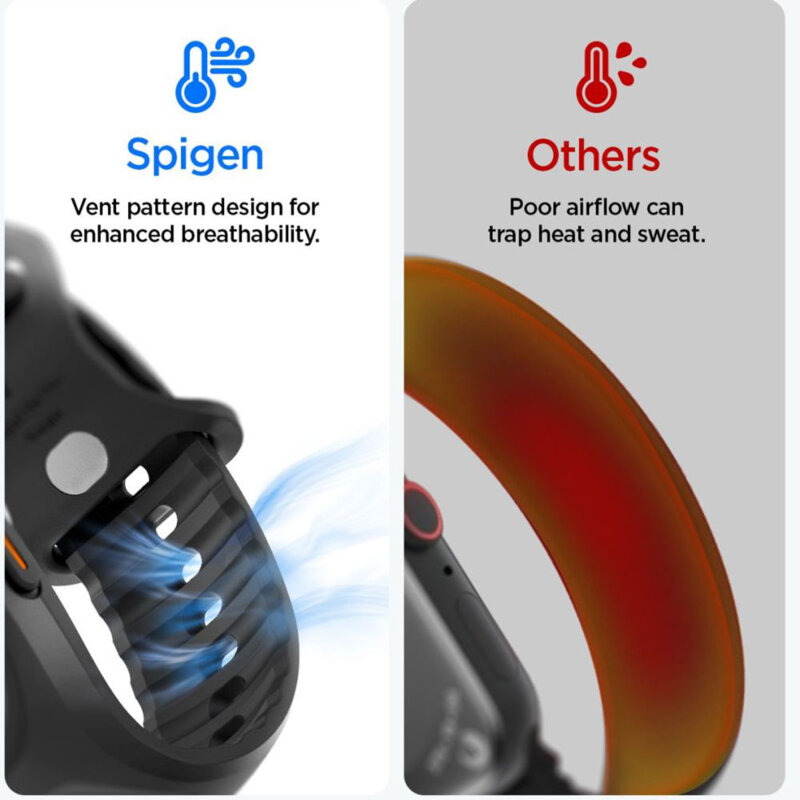 Husa Apple Watch Ultra 3 Spigen Liquid Air, negru
