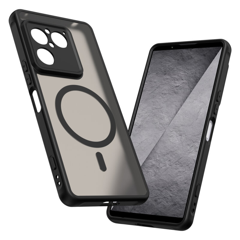 Husa Sony Xperia 1 VIII Techsuit HaloFrost II MagSafe, negru
