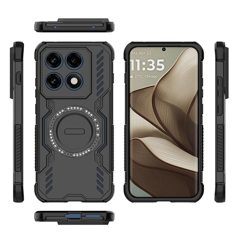 Husa Motorola Edge 70 Pro Techsuit ArmorMag Case, albastru