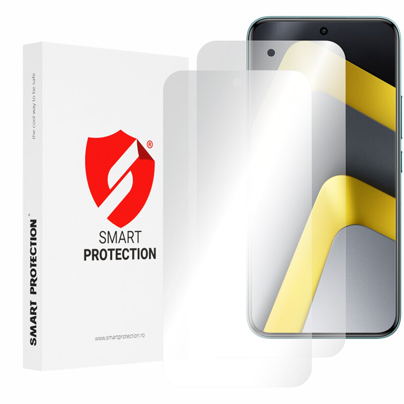 [Pachet 2x] Folie regenerabila premium Xiaomi Poco M8 Pro 5G Smart Protection Classic, transparenta