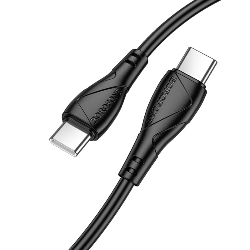 Cablu de incarcare Type-C 60W Borofone Energy, negru, BX121