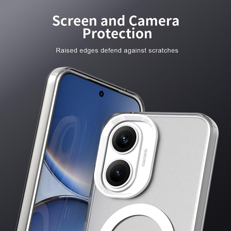 Husa Xiaomi Poco F7 Techsuit CandyCase MagSafe, alb