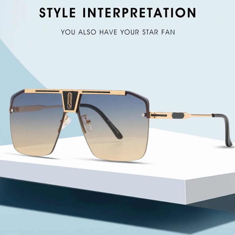 Ochelari supradimensionati barbati Techsuit, tea / bleu, 2576