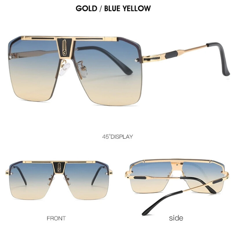 Ochelari supradimensionati barbati Techsuit, tea / bleu, 2576