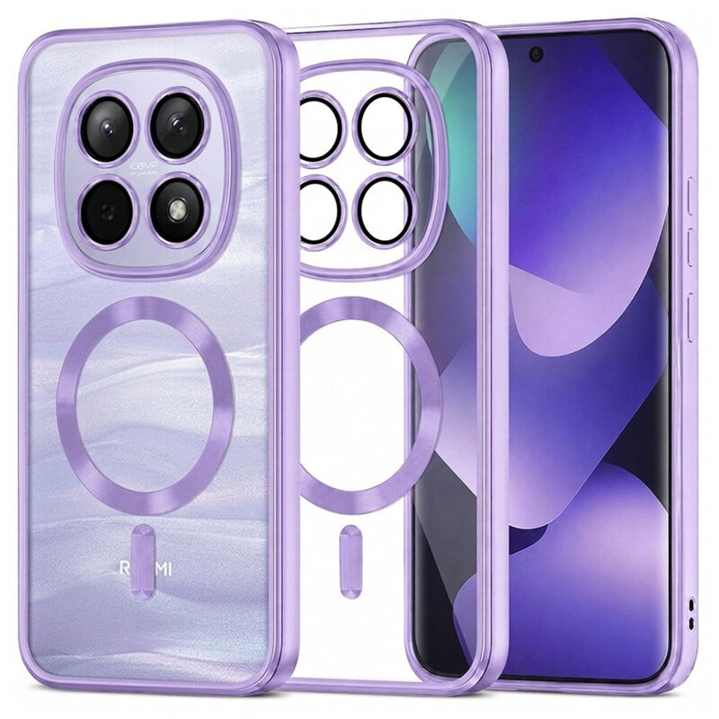 Husa premium Xiaomi Redmi Note 15 4G Techsuit Luxury Crystal MagSafe, mov