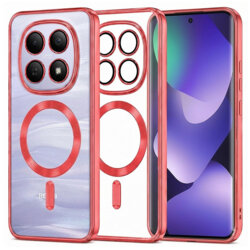 Husa premium Xiaomi Redmi Note 15 4G Techsuit Luxury Crystal MagSafe, rosu